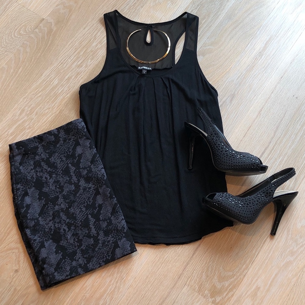 Express Snake Print Bodycon Miniskirt
